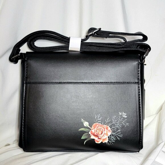 Hot Topic Dark Butterfly Floral Crossbody Bag – NWT - Picture 4 of 4